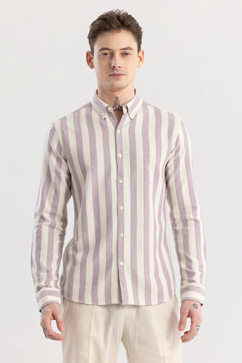 Aurora Lavender Stripe Shirt