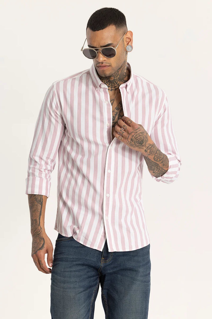 Light Pink Stripes Shirt