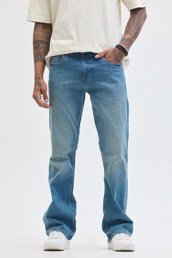 Blue Bootcut Jeans