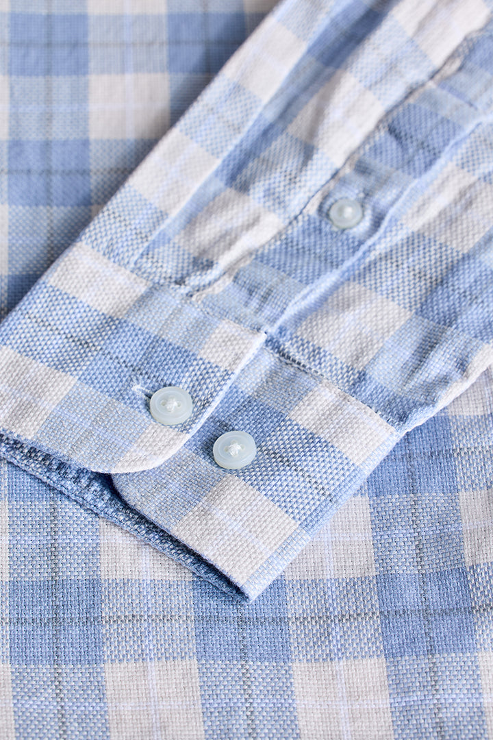 Blue Checks Slim Fit Shirt