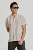 Beige Cuban Crochet Shirt