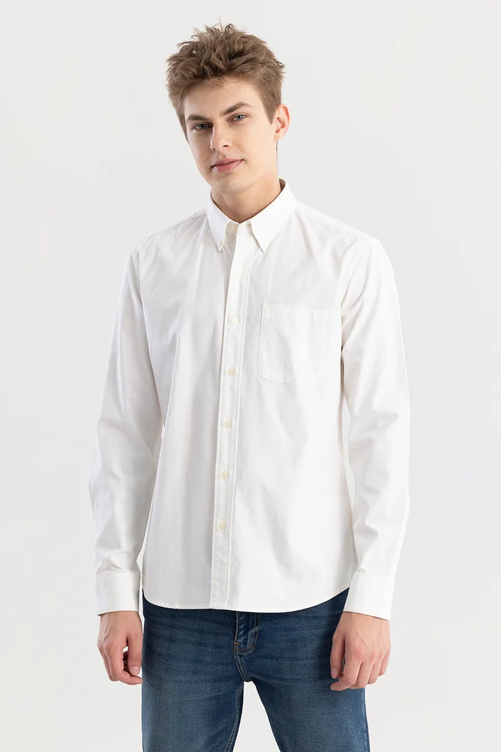 Shirtolo Plain White Shirt