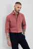 Red Slim Fit Stretch Shirt