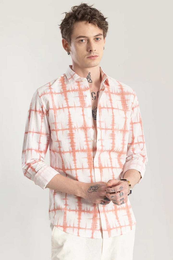 Patternoir Abstract Peach Shirt