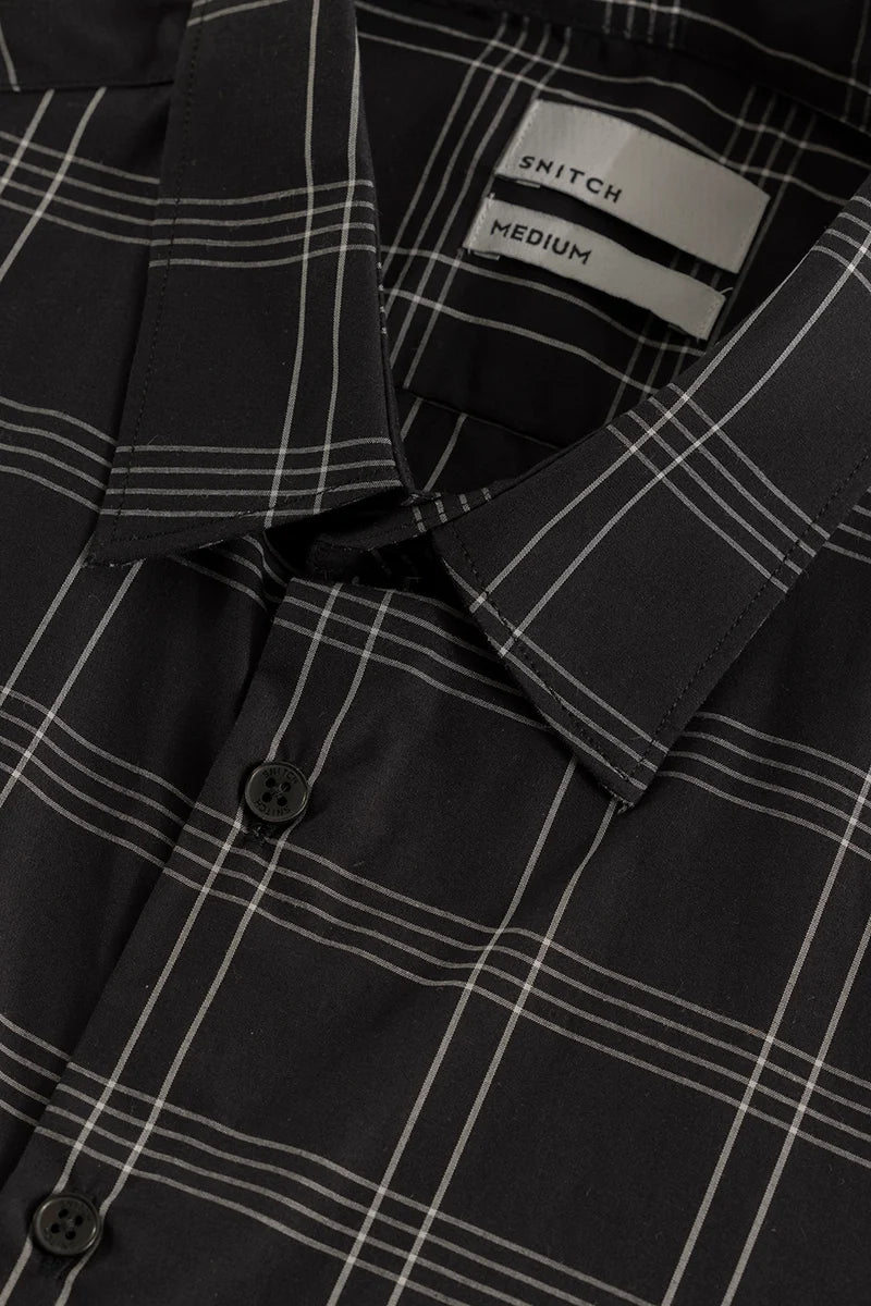 Margaux Black Checks Shirt