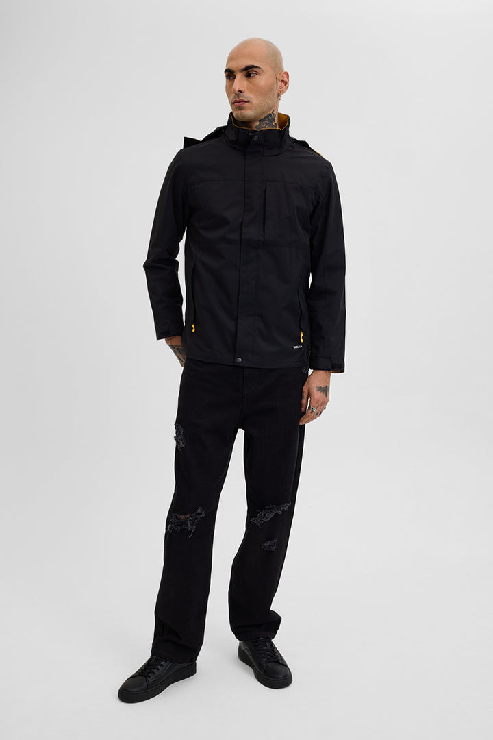 Black Water-Resistant Jacket