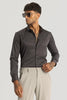 Grey Slim Fit Stretch Shirt