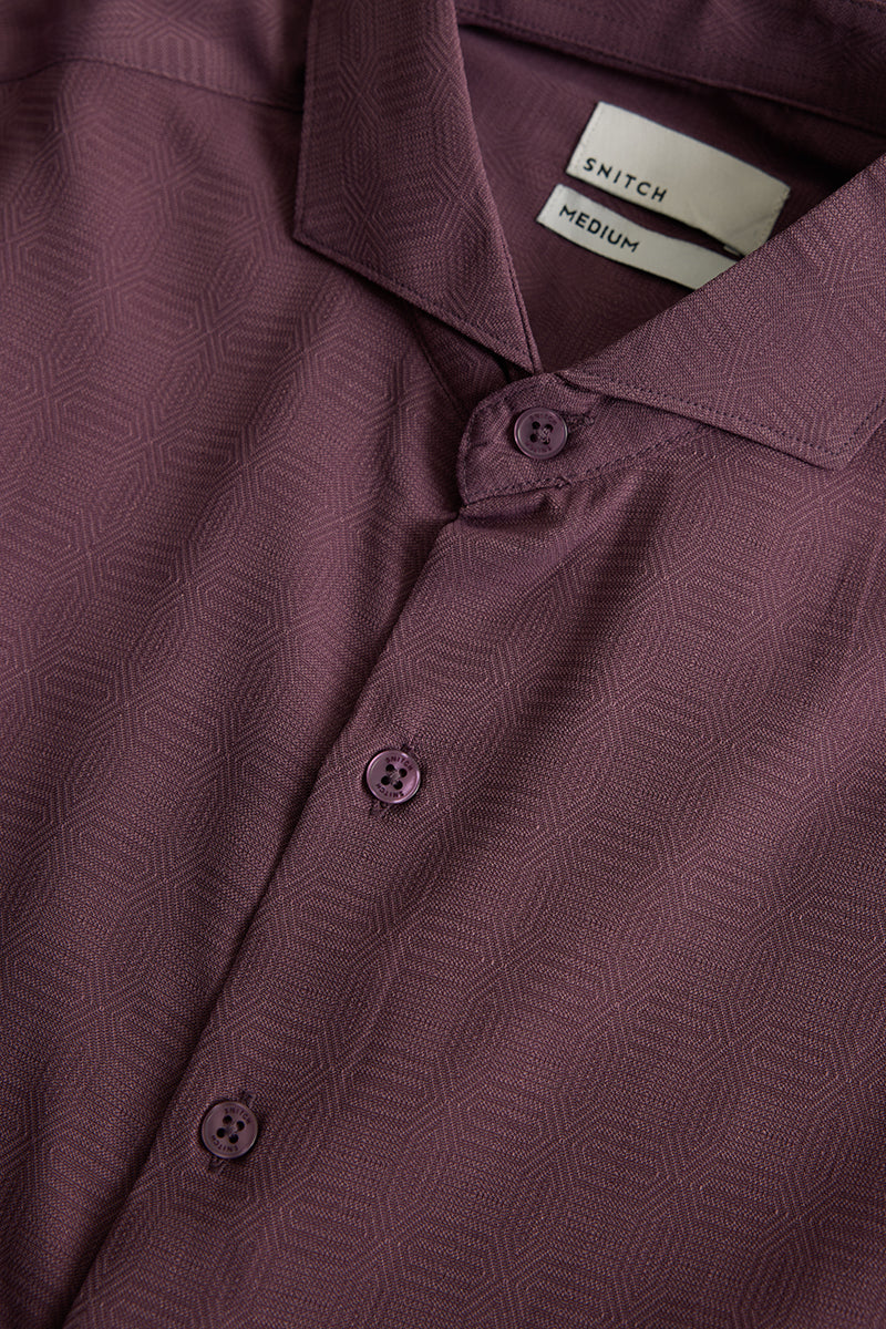 Mauve French Collar Shirt