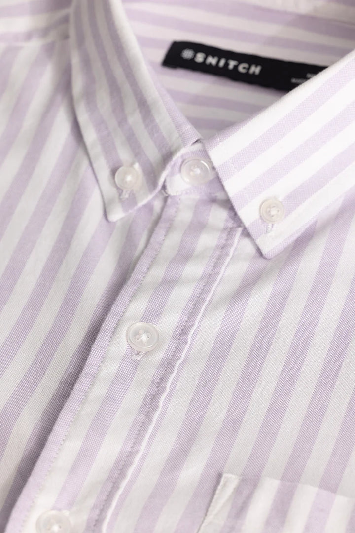 Lavender Oxford Stripes shirt