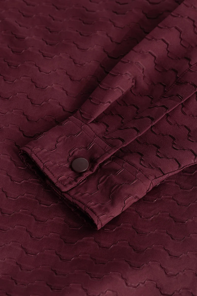 Wavique Maroon Shirt