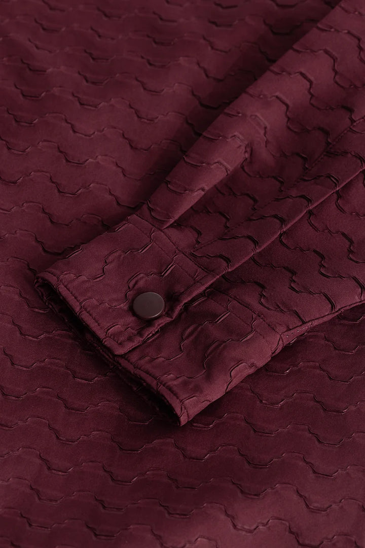 Wavique Maroon Shirt