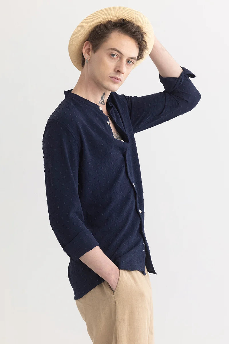 Texturity Textured Navy Shirt