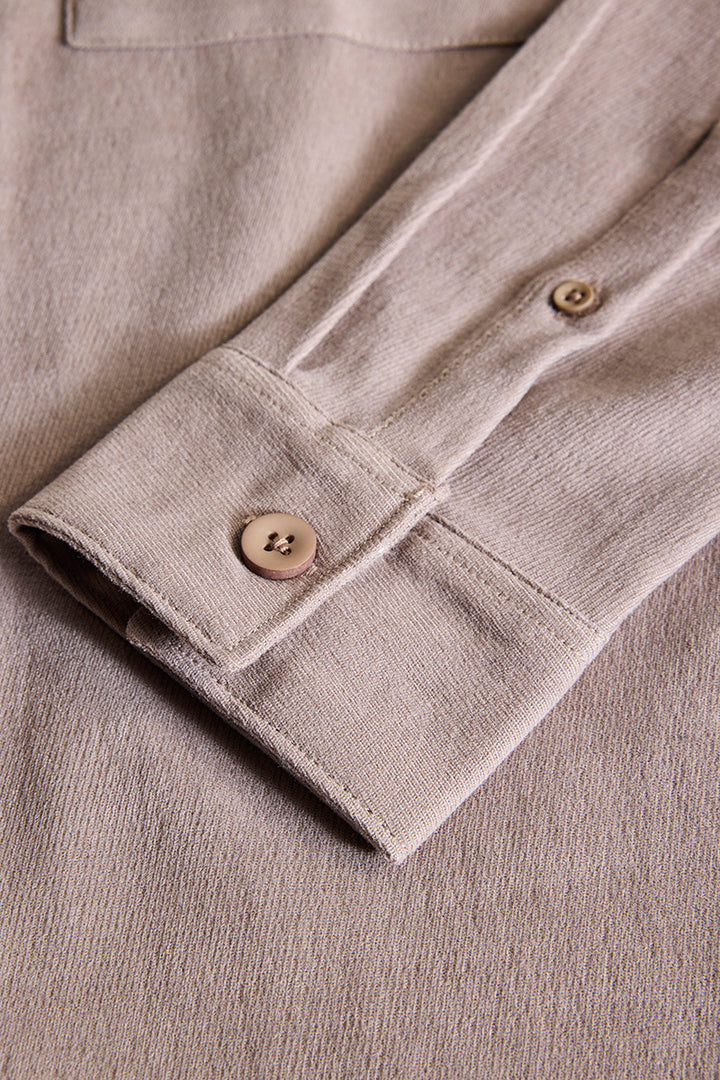 Light Brown Double Pocket Overshirt