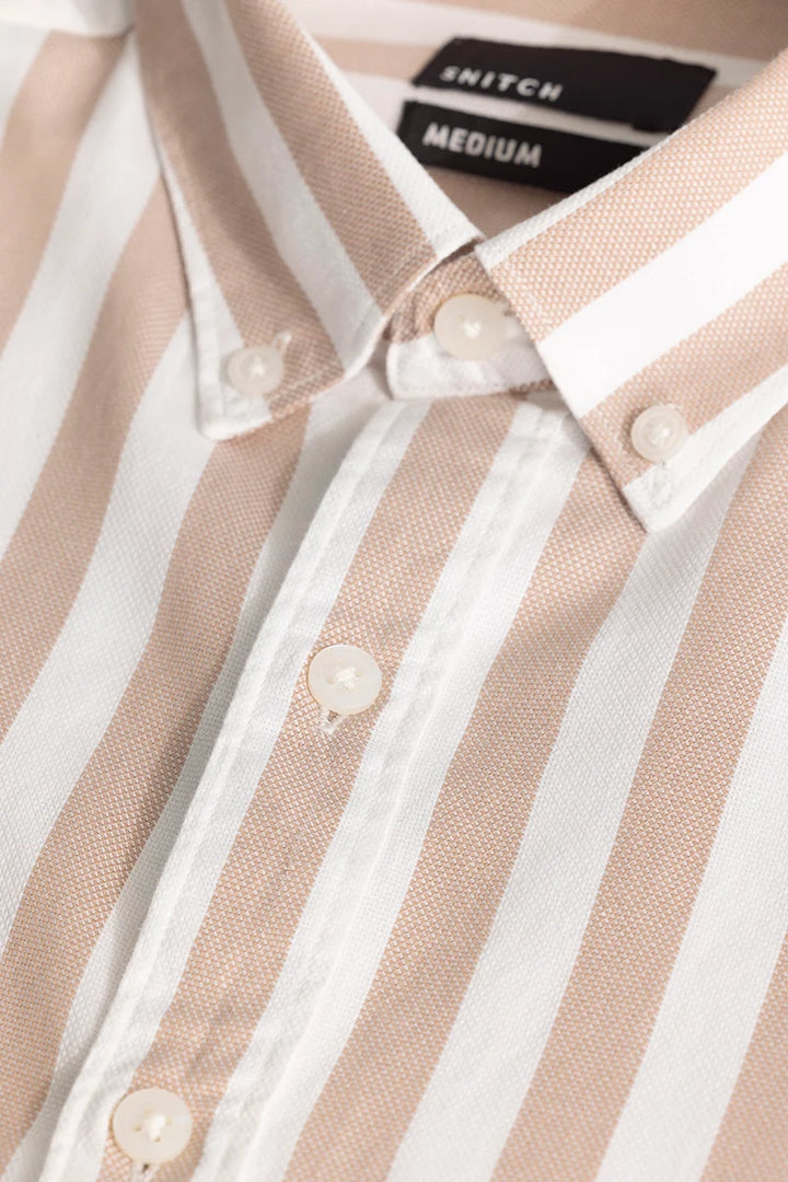 Peach Stripes Shirt