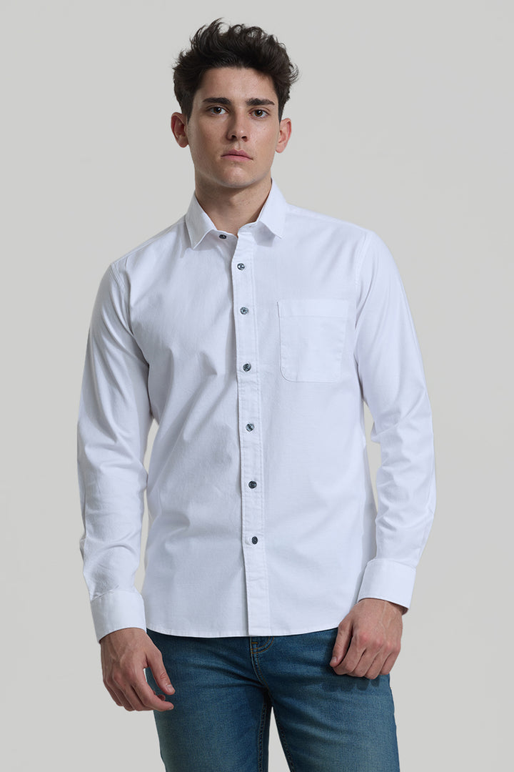 White Slim Fit Shirt