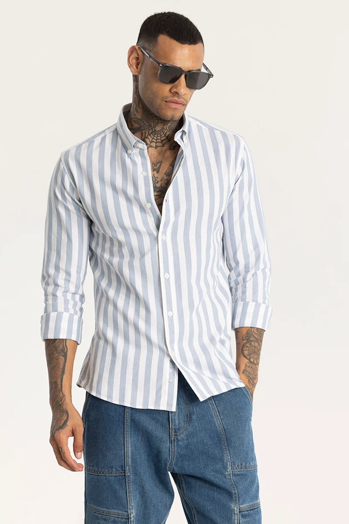 Light Blue Stripes Shirt