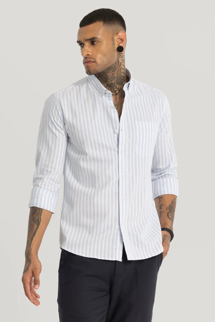 Light Blue Oxford Stripes shirt