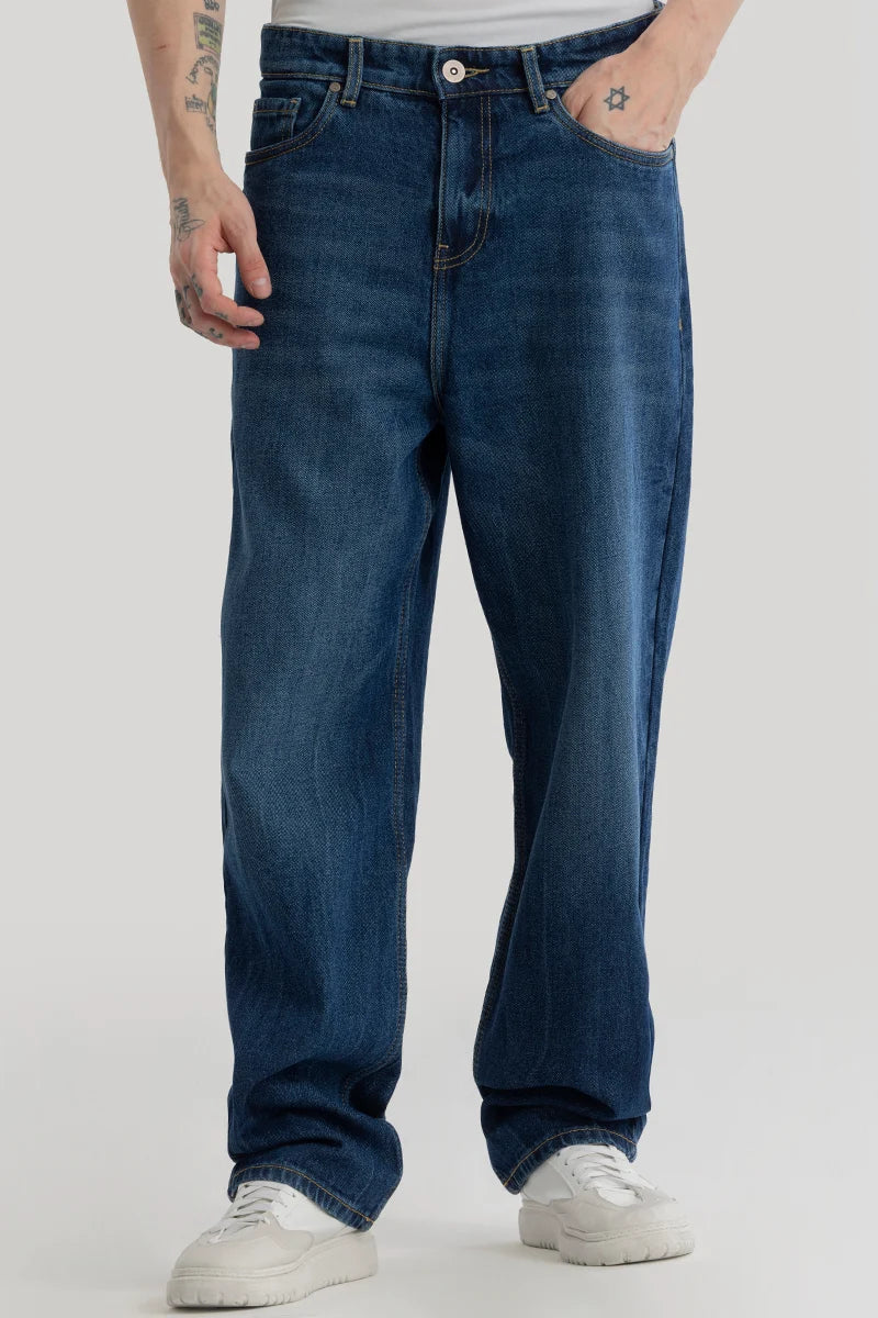 Lars Dark Blue Loose Fit Jeans