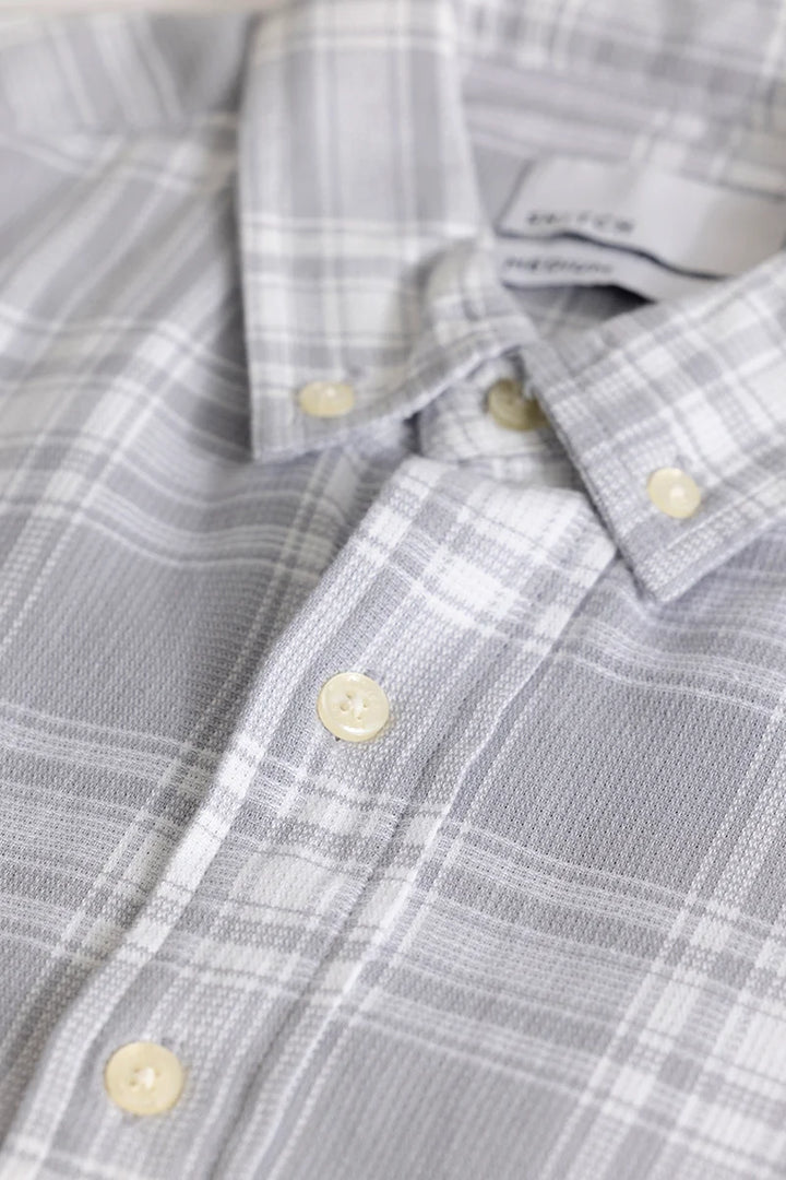 Plaidholic Grey Checks Shirt