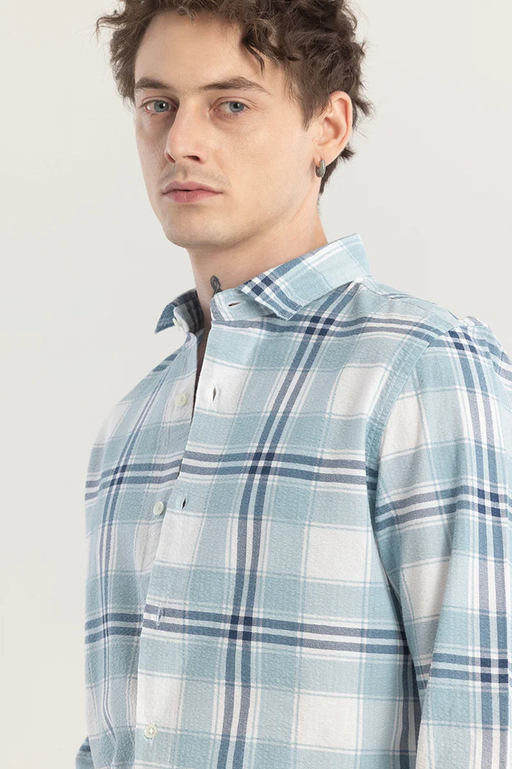 Patternoir Broad Blue Checks Shirt