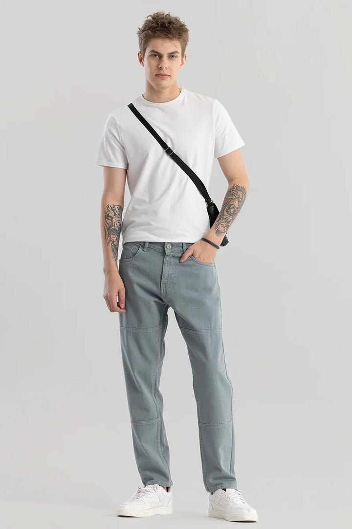 Trendstitch Coin Grey Baggy Fit Jeans