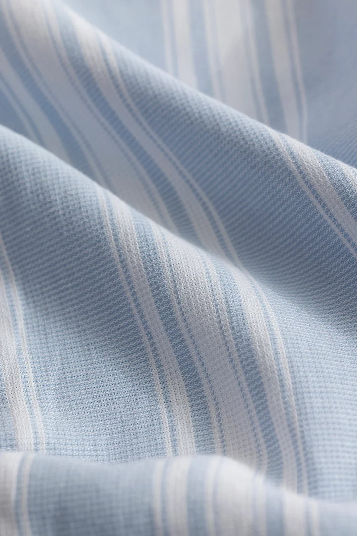 Elise Light Blue Stripes Shirt