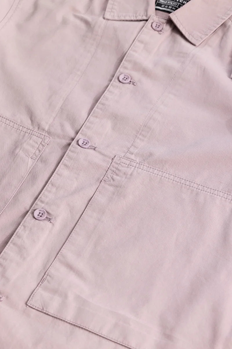 Eclectic Mauve Plain Overshirt