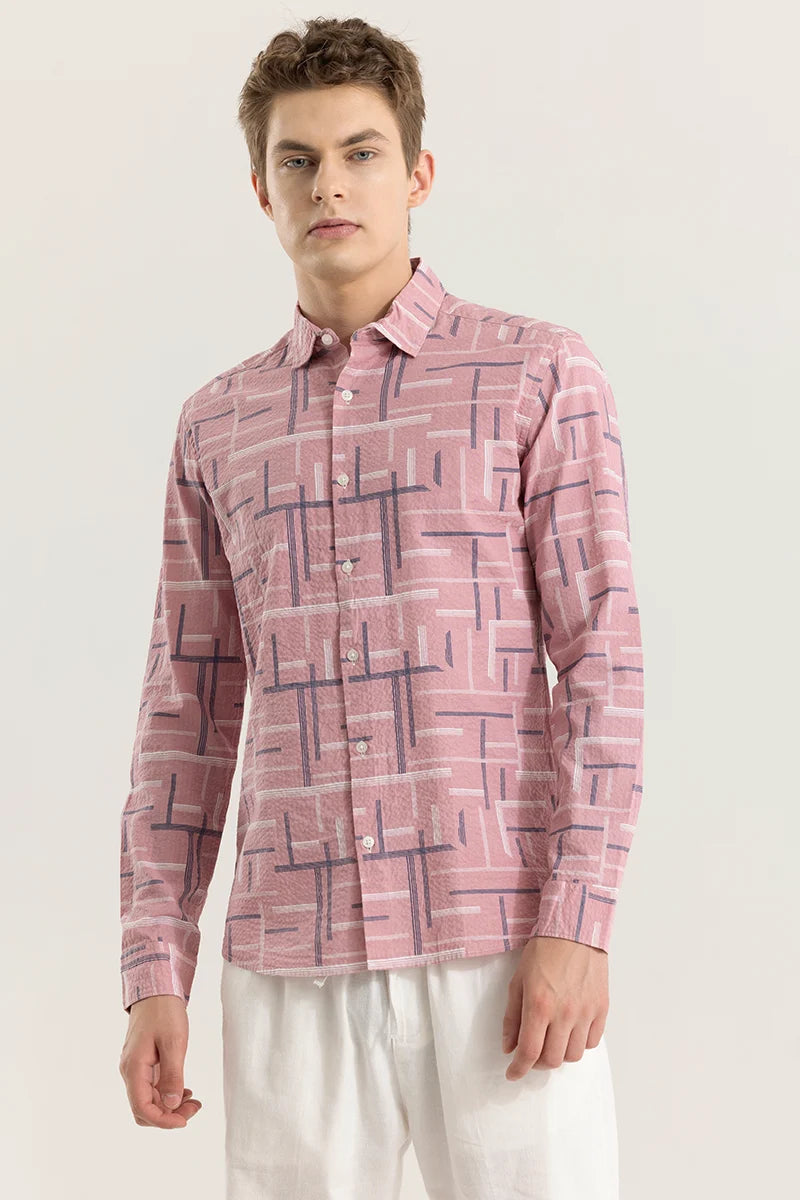 Azuregrid Abstract Pink Shirt