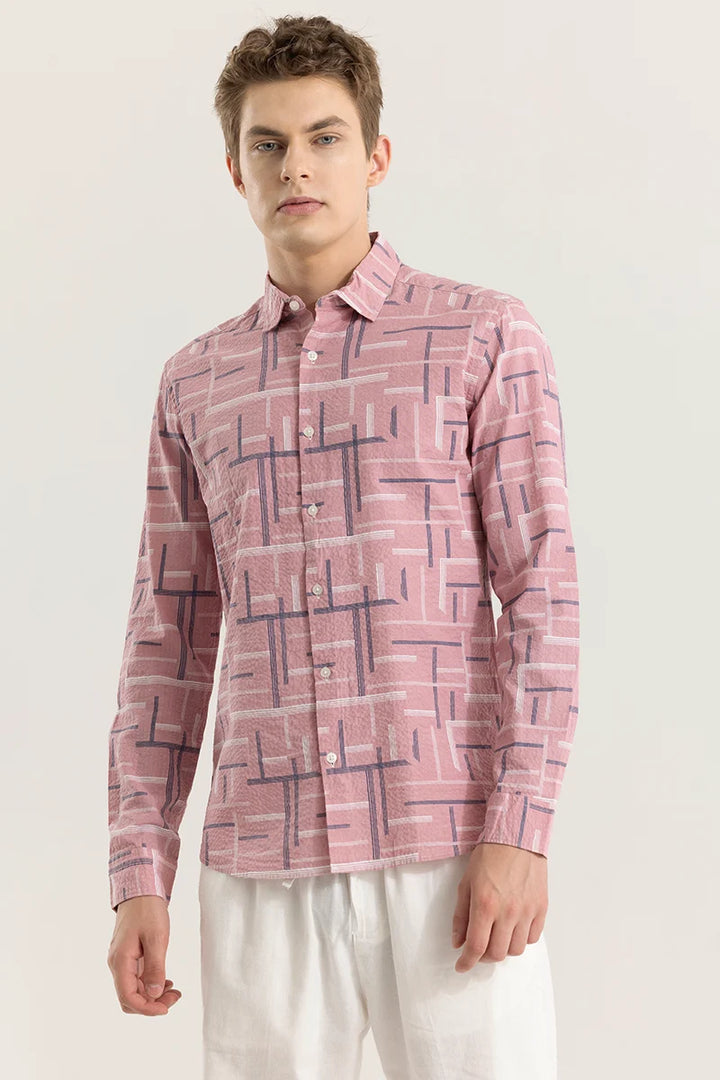 Azuregrid Abstract Pink Shirt