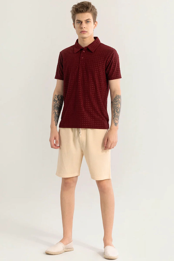 Eloquent Maroon Polo T-Shirt