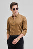 Tan Solid Twill Shirt