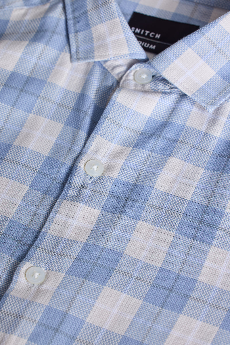 Blue Checks Slim Fit Shirt