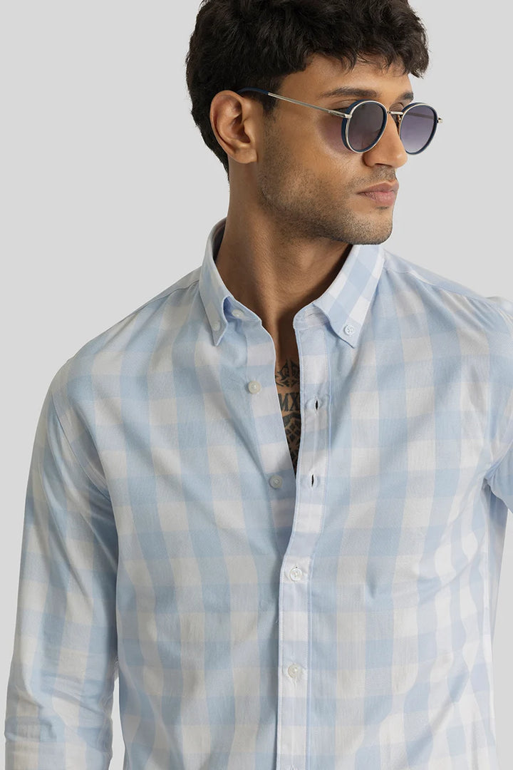 Sacha Light Blue Checks Shirt