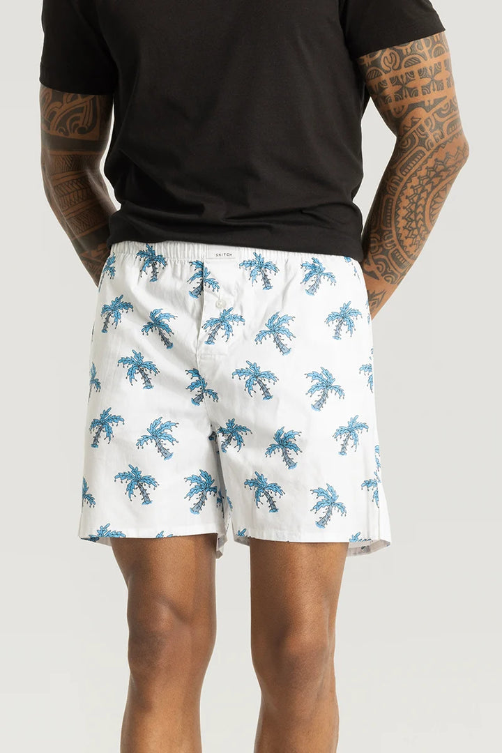 Cocotree White Printed Boxers