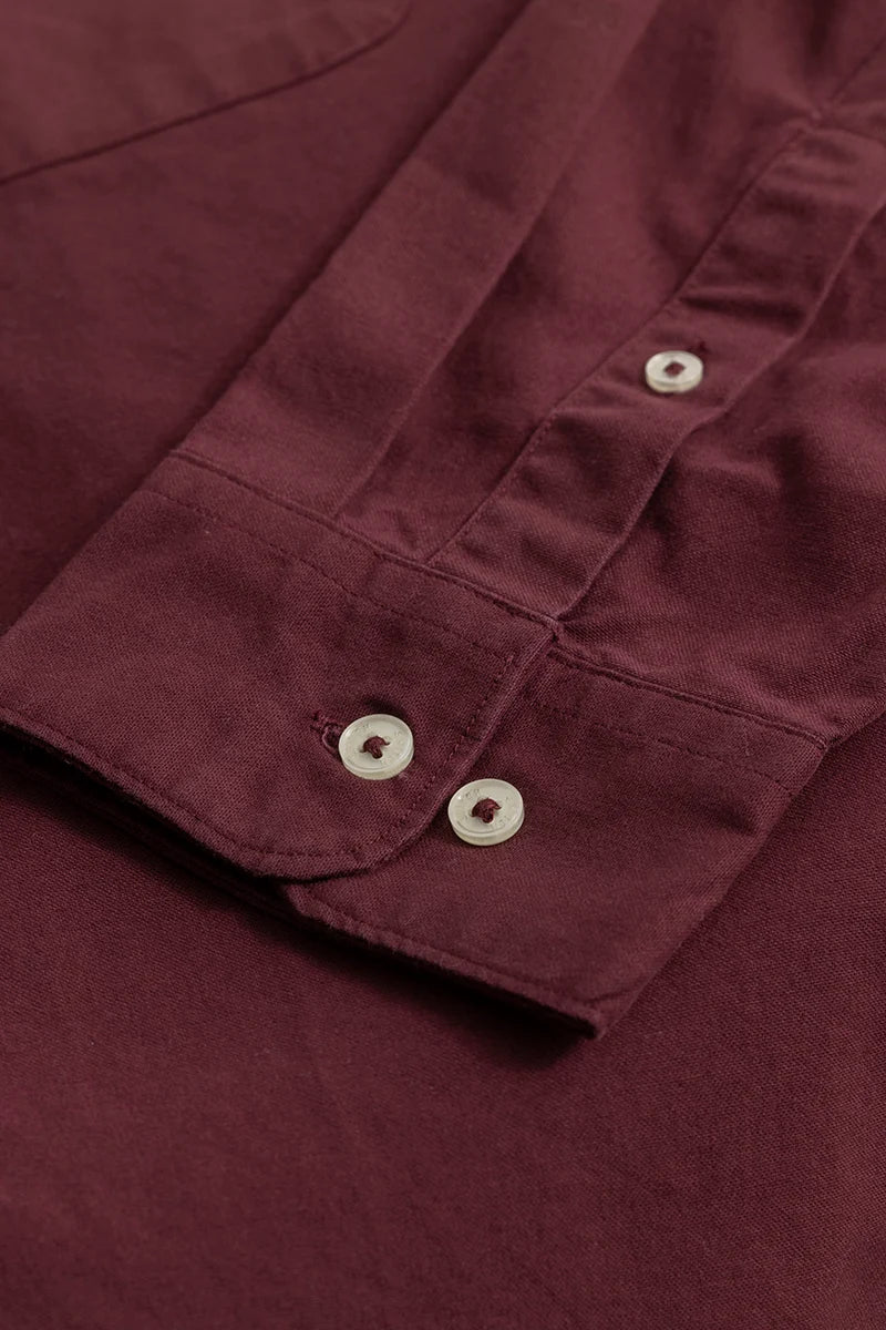 Lucia Maroon Plain Shirts