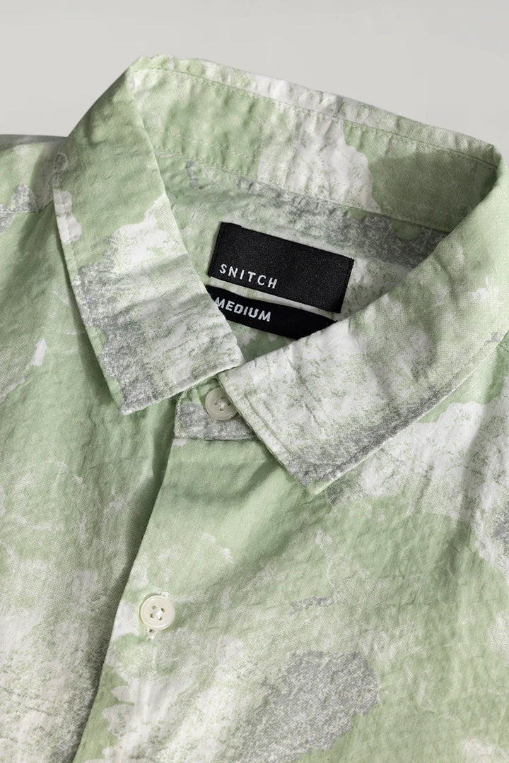 Leaflux Abstract Green Shirt