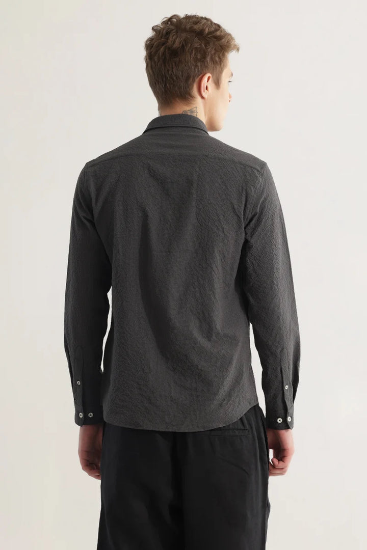 FlexiGarb Textured Grey Shirt