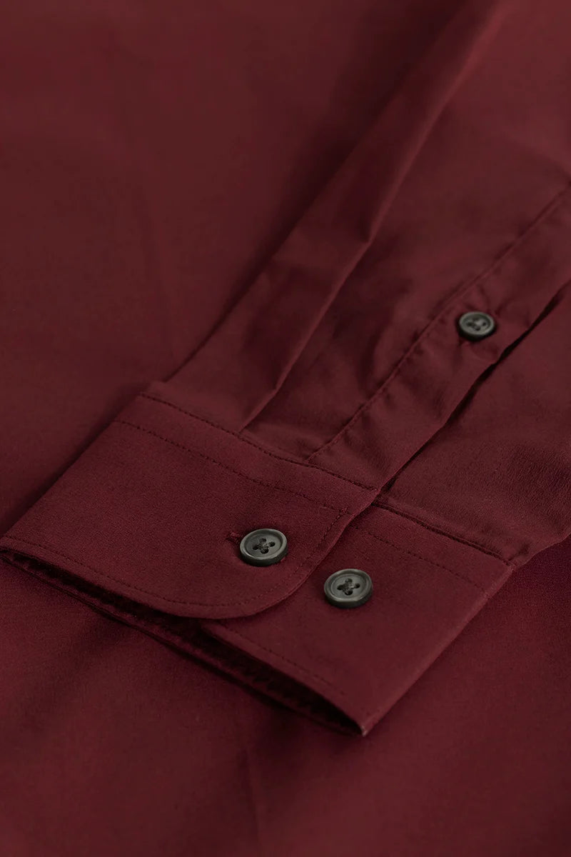 Quinnie Maroon Plain Shirt