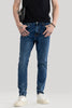 Phantom Washed Blue Plain Skinny Fit Jeans