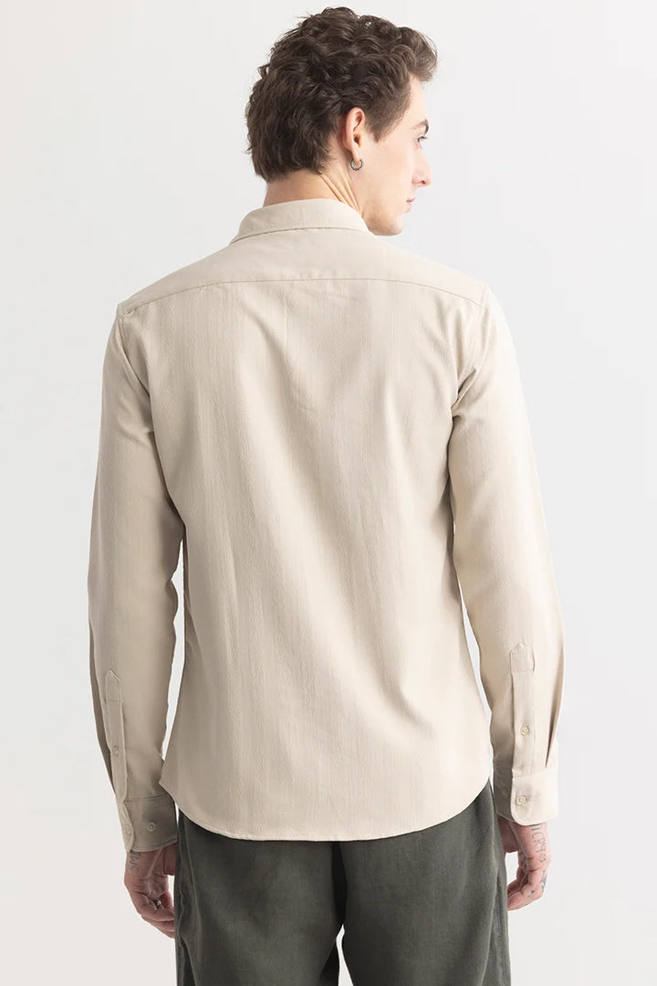 FlexiForm Beige Textured Shirt