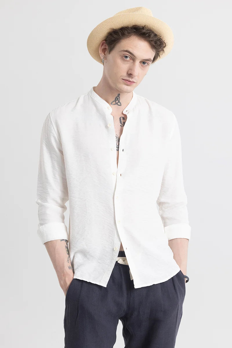 CharmShirt White Plain Shirt