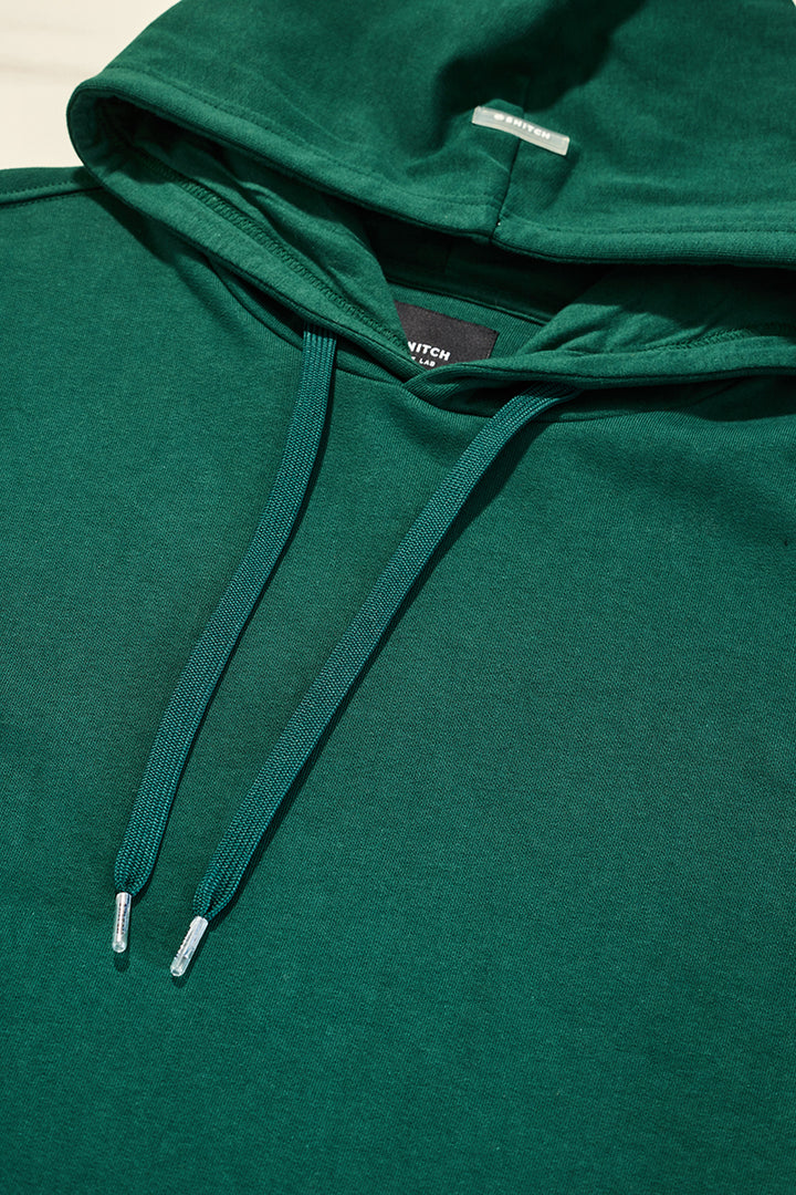 Core Lab Dark Green Solid Hoodie