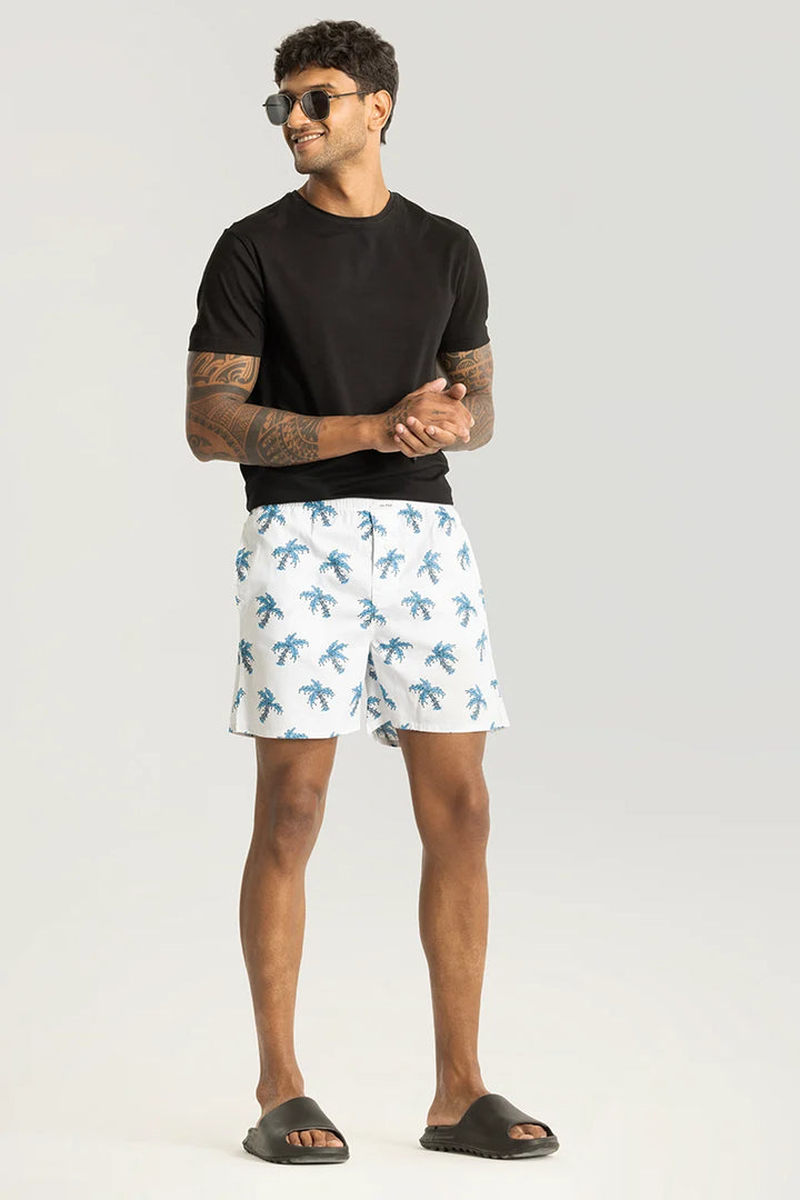 Cocotree White Printed Boxers