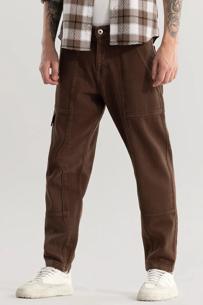 Trendtwill Brown Relaxed Fit Jeans