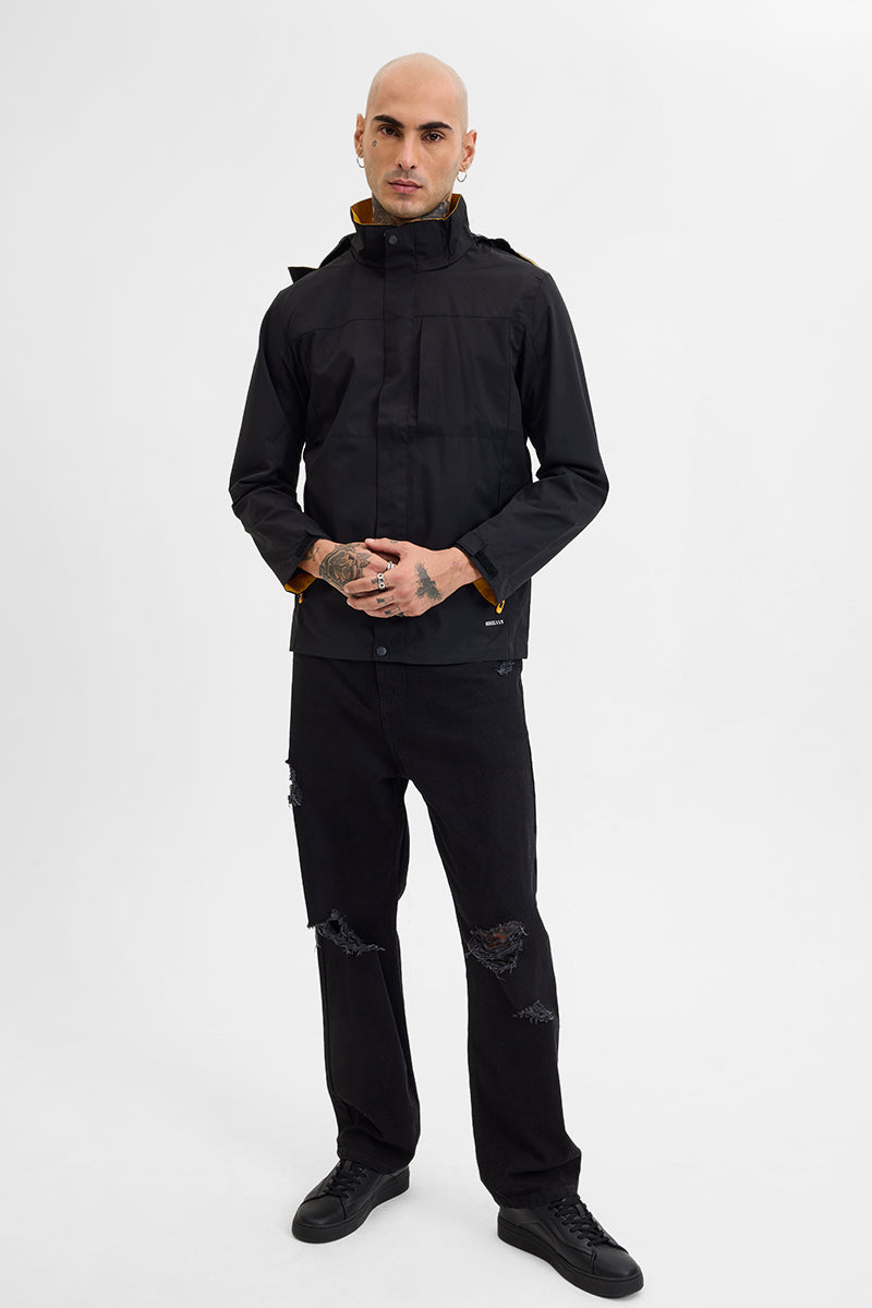 Black Water-Resistant Jacket