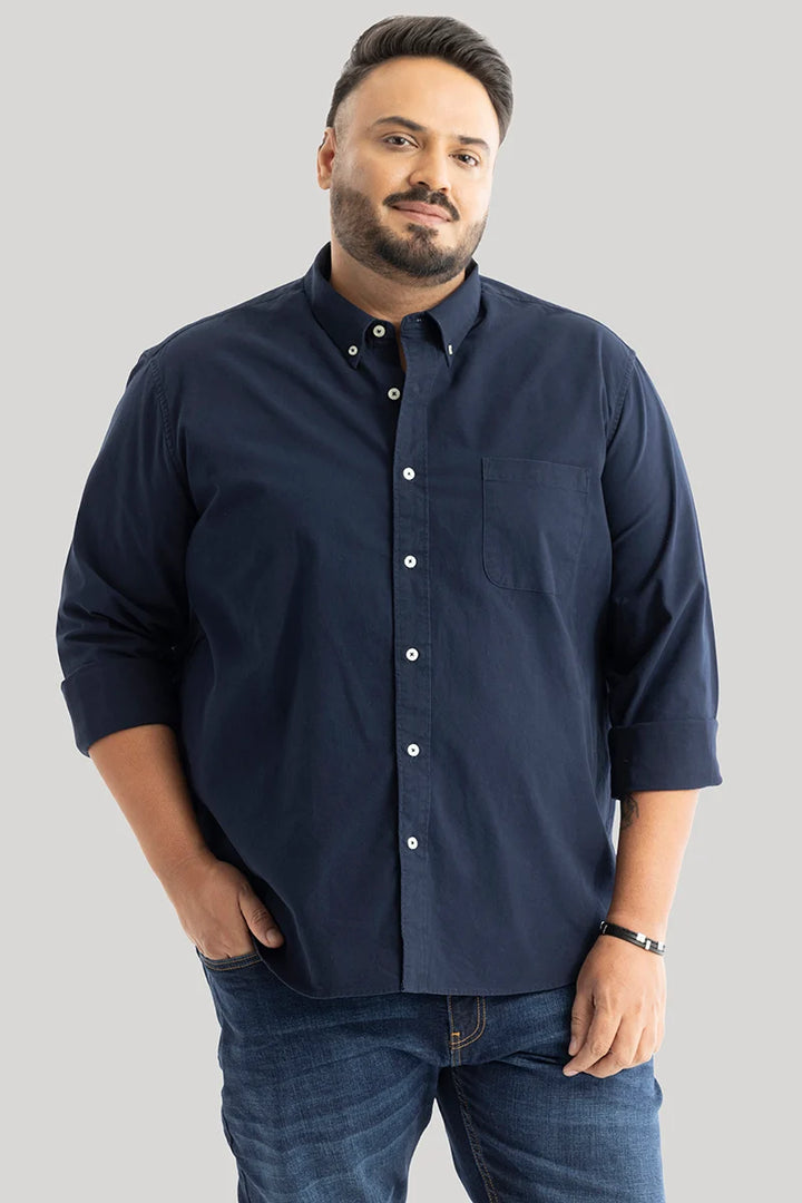 Lucia Navy Plain Shirts