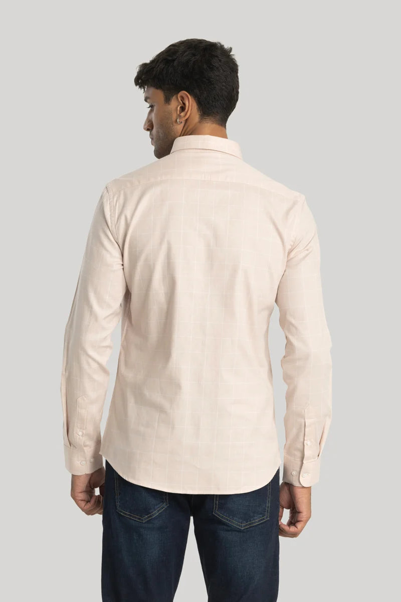 Giuliano Cream Checks Shirt