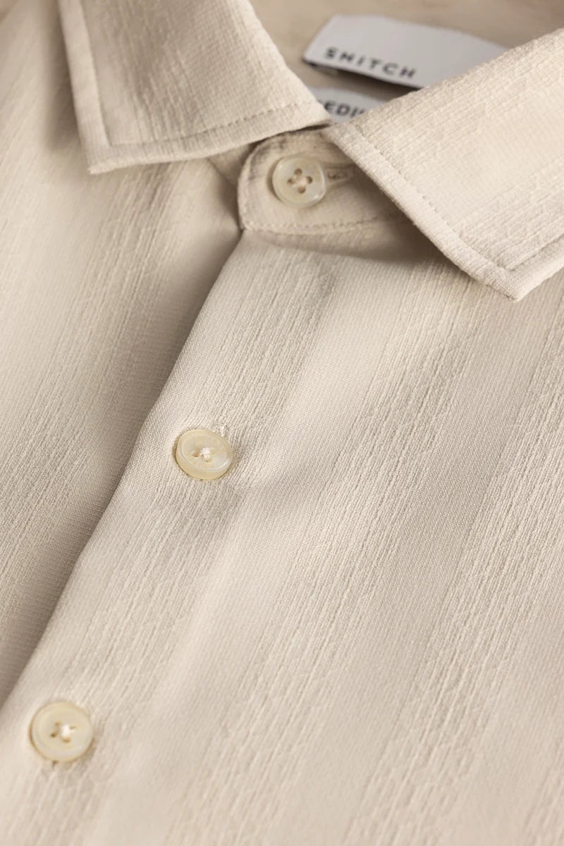 FlexiForm Beige Textured Shirt