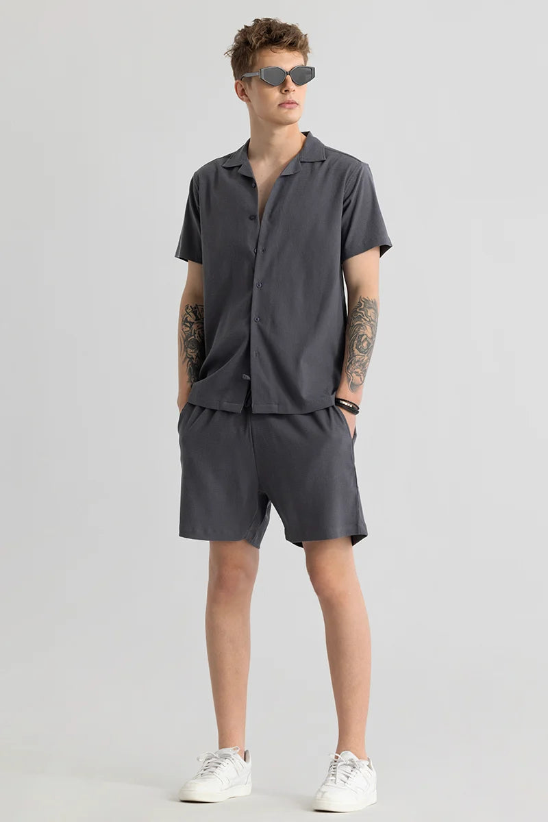 Daphne Charcoal Grey Plain Shirts