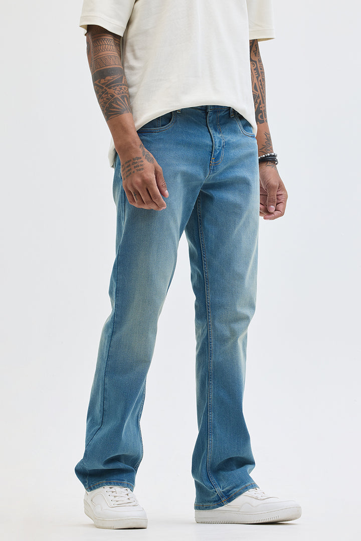 Blue Bootcut Jeans